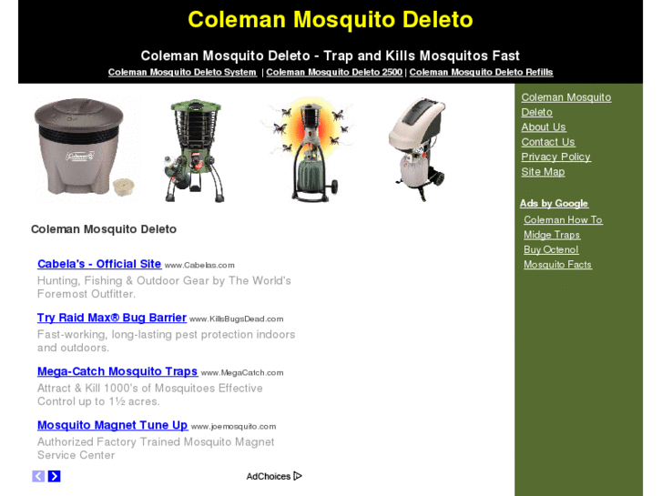 www.colemanmosquitodeleto.net