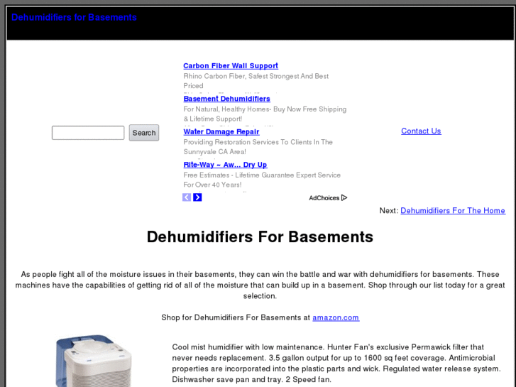 www.dehumidifiersforbasements.com