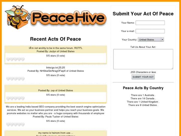 www.peacehive.com