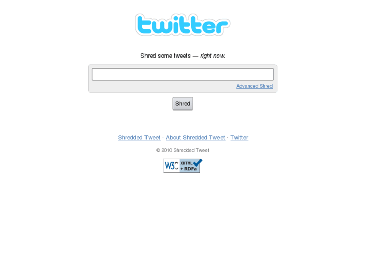www.shreddedtweet.org