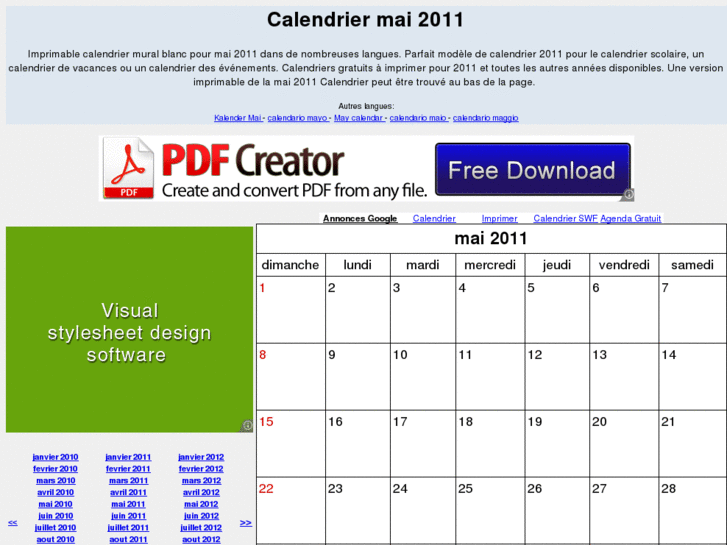 www.calendriermai.com