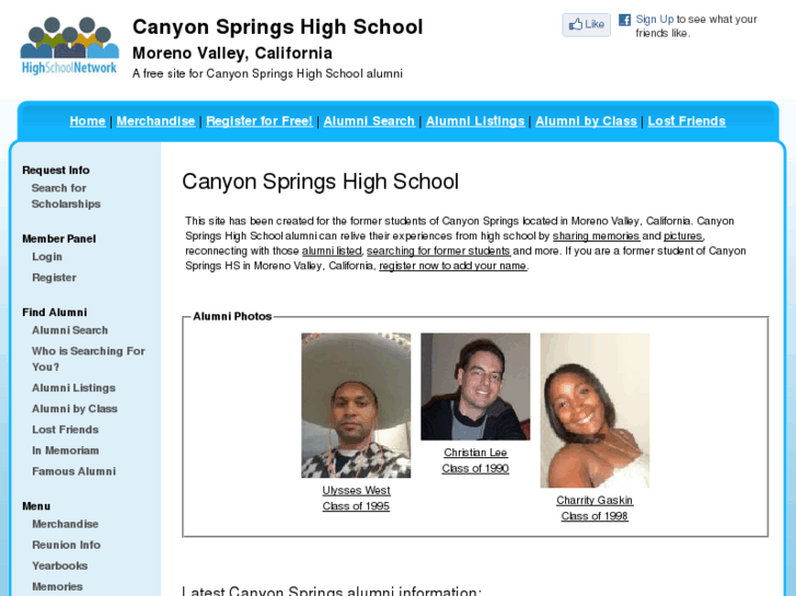 www.canyonspringshighschoolalumni.com