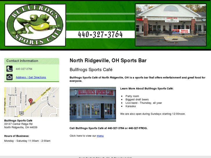 www.bullfrogssportscafe.net