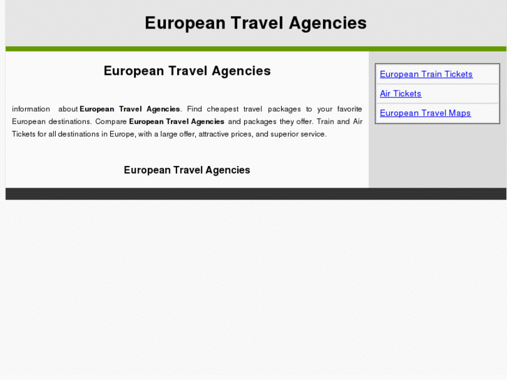 www.europeantravelagencies.com