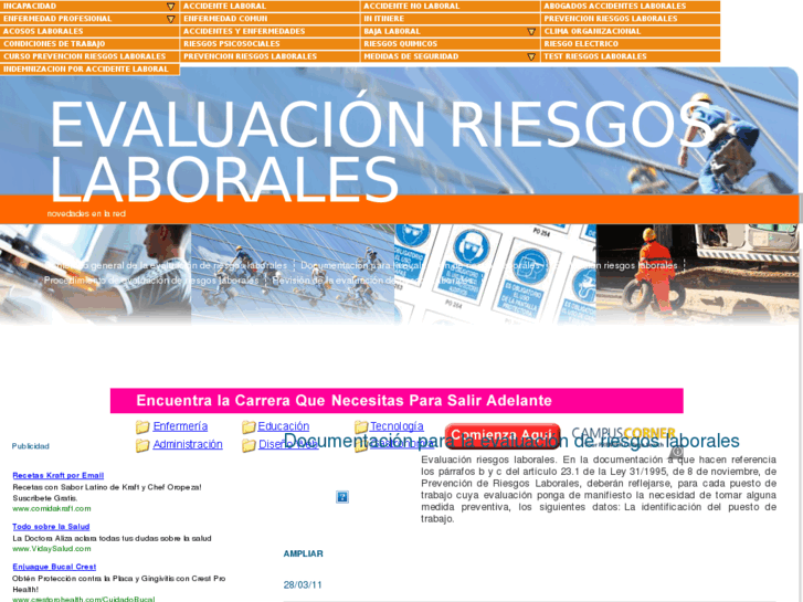 www.evaluacionriesgoslaborales.es