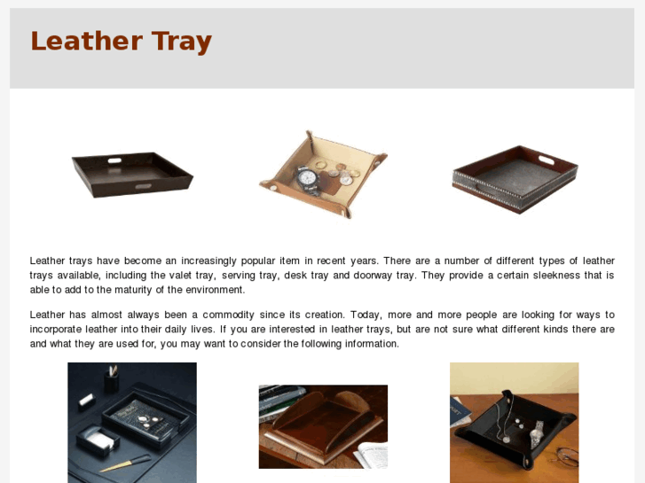 www.leathertray.com