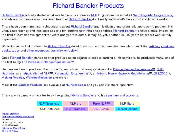 www.richardbandlerproducts.com