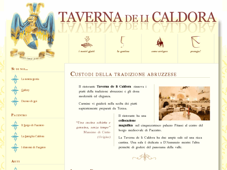 www.tavernacaldora.it