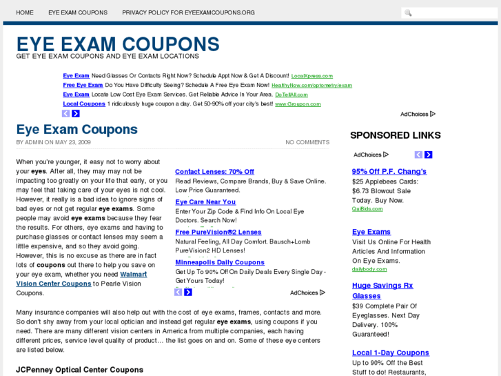 www.eyeexamcoupons.org