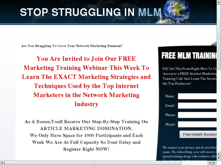 www.mlmwebinartraining.com