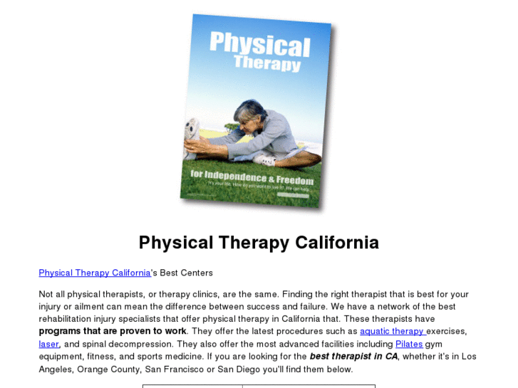 www.physicaltherapycalifornia.com