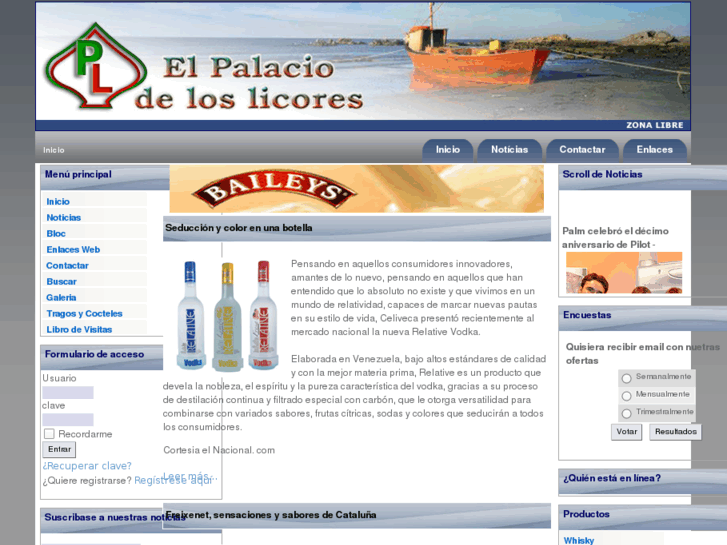 www.elpalaciodeloslicores.net