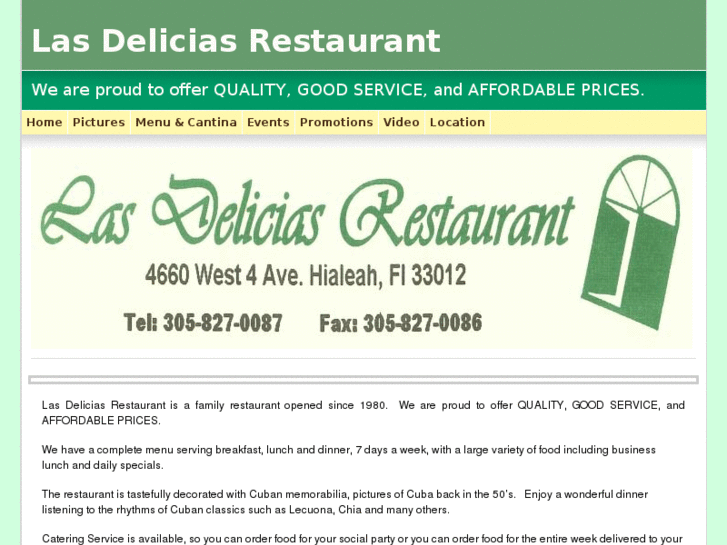 www.lasdeliciasrestaurant.com