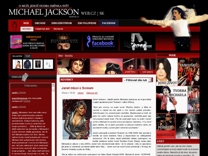 www.michaeljacksonweb.cz