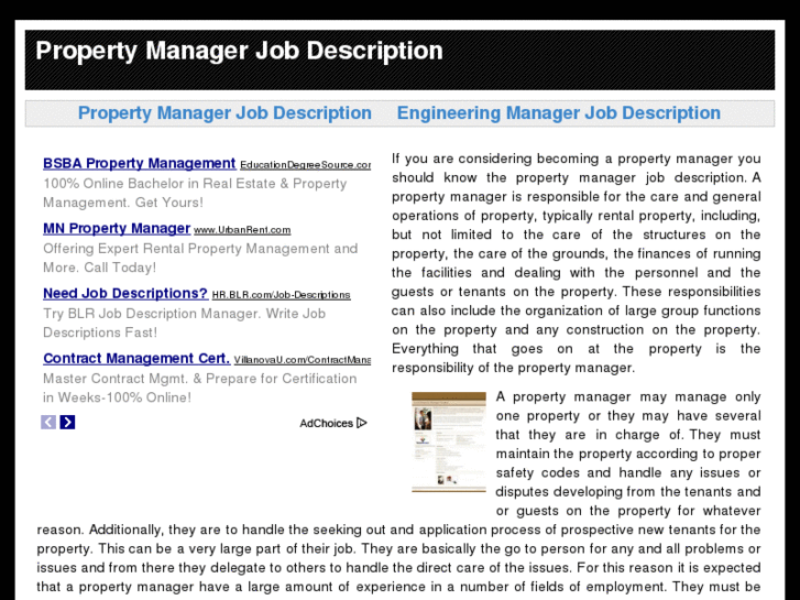 www.propertymanagerjobdescription.net