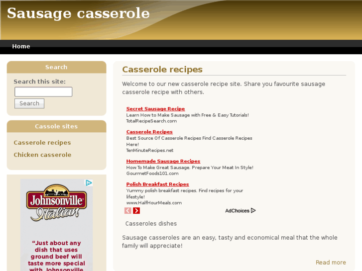www.sausagecasserole.co.uk