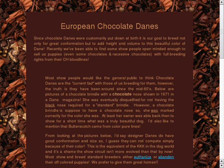 www.europeanchocolatedanes.com