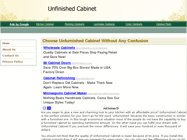 www.unfinishedcabinet.net