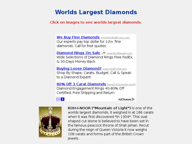 www.worlds-largest-diamond.com