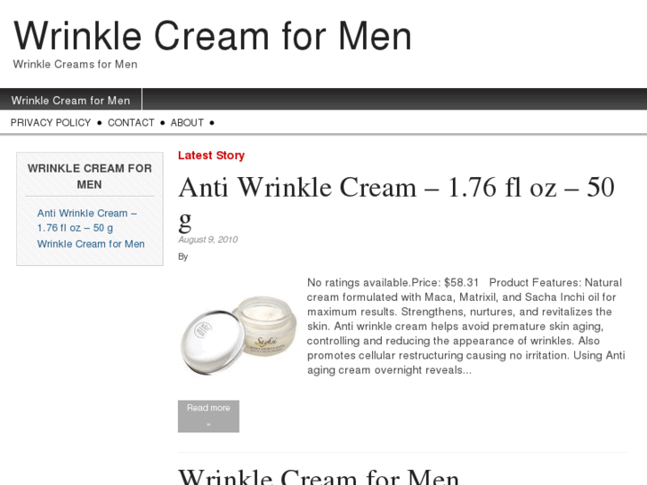 www.wrinklecreamformen.com