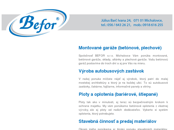 www.befor.sk