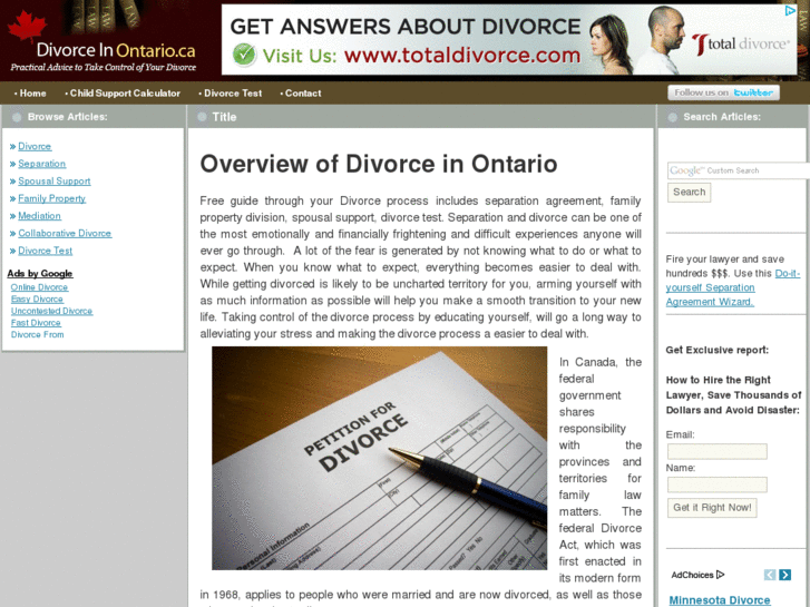 www.divorceinontario.ca