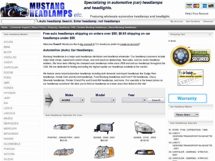 www.mustangheadlamps.com