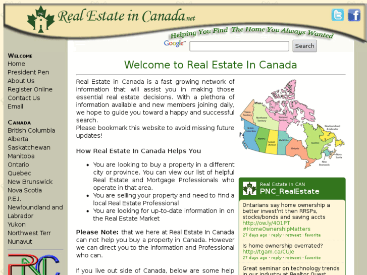 www.realestateincanada.net