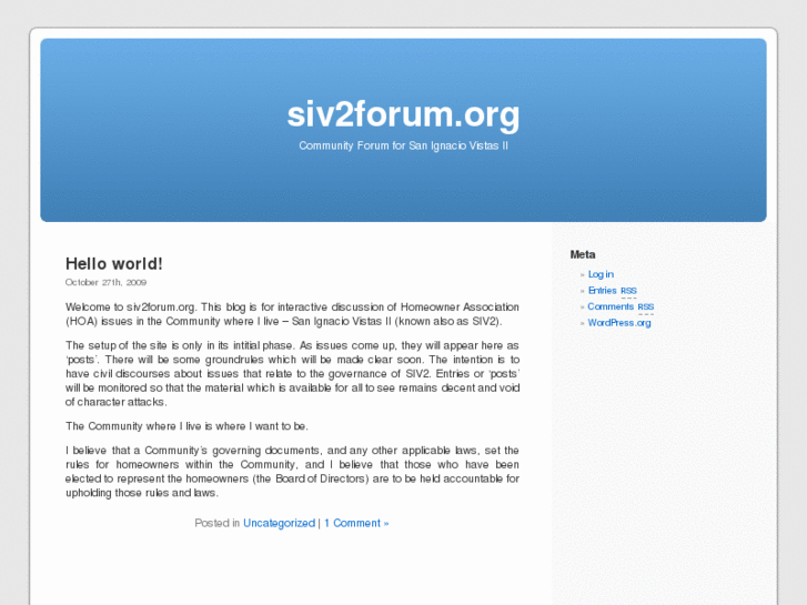 www.siv2forum.org