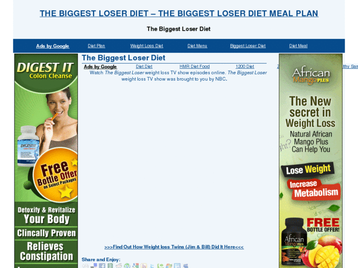 www.thebiggestloser-diet.com