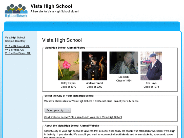 www.vistahighschoolalumni.com