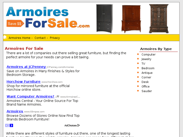 www.armoiresforsale.com