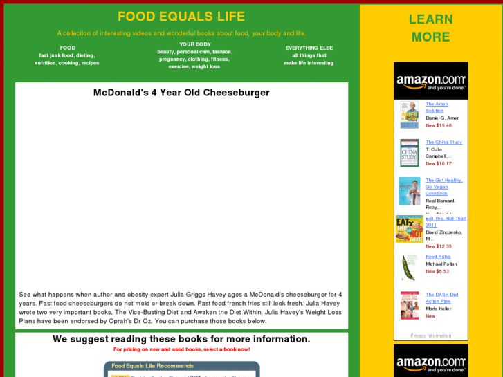 www.foodequalslife.com