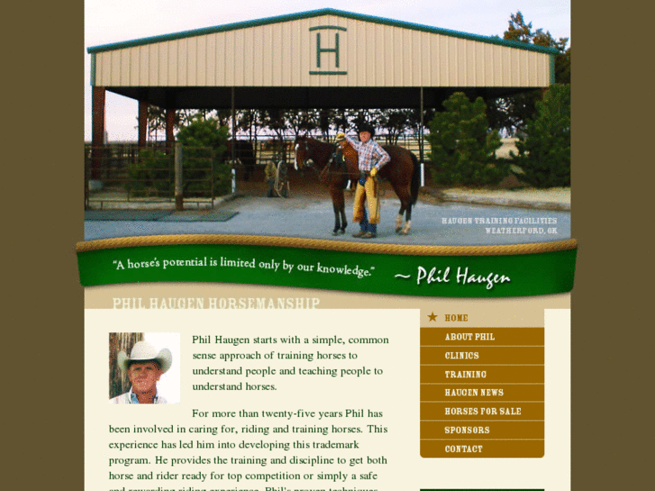 www.philhaugenhorsemanship.com