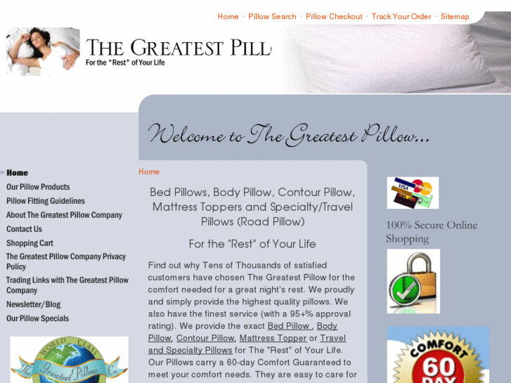 www.thegreatestpillow.com