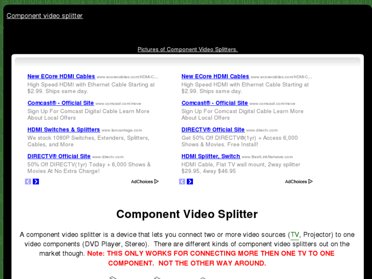 www.componentvideosplitter.com