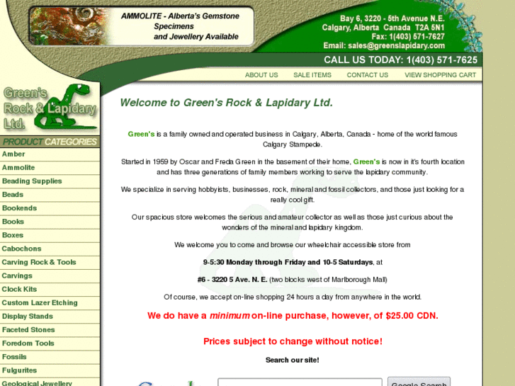 www.greenslapidary.com