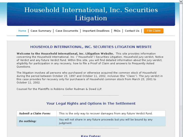 www.householdlitigation.com