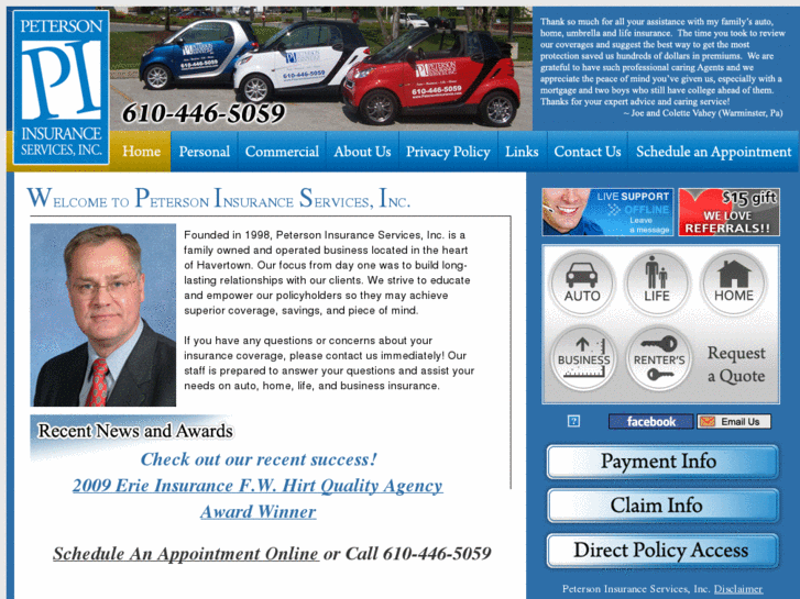 www.petersoninsurance.com