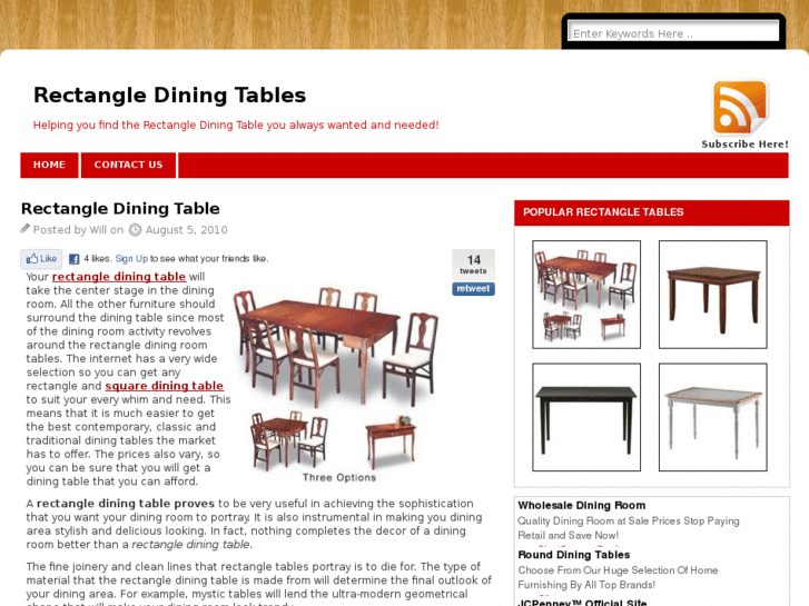 www.rectanglediningtables.com