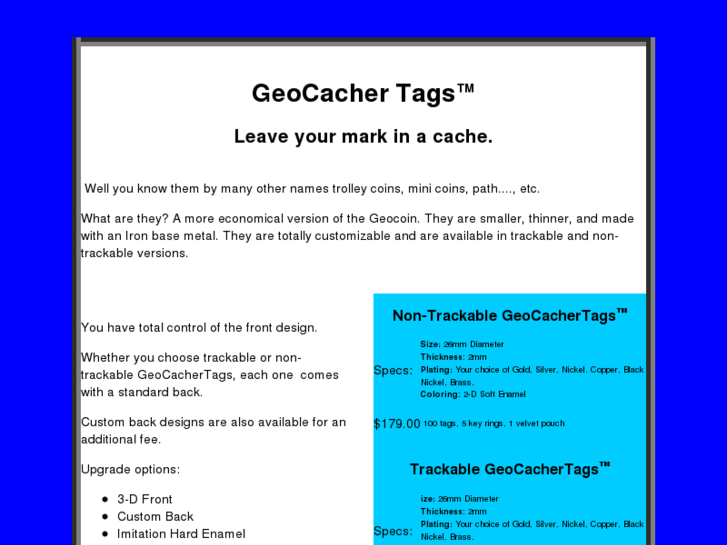 www.geocachertags.com