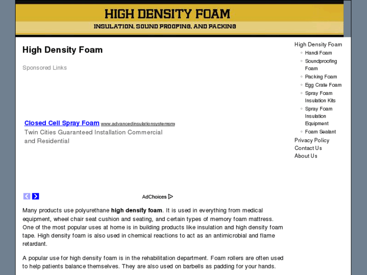 www.highdensityfoam.net