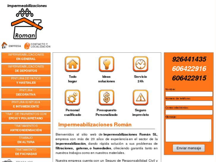 www.impermeabilizacionesroman.com