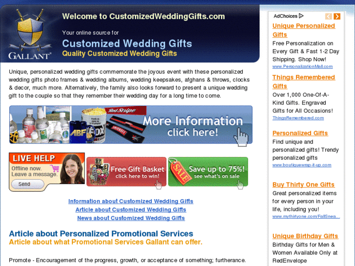 www.customizedweddinggifts.com