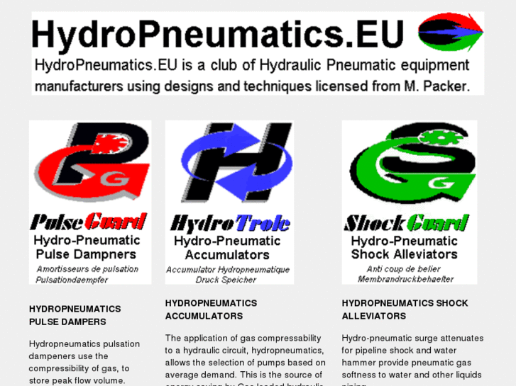 www.hydropneumatics.eu