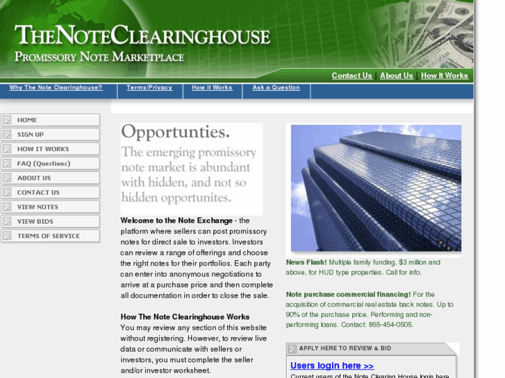 www.thenoteclearinghouse.com