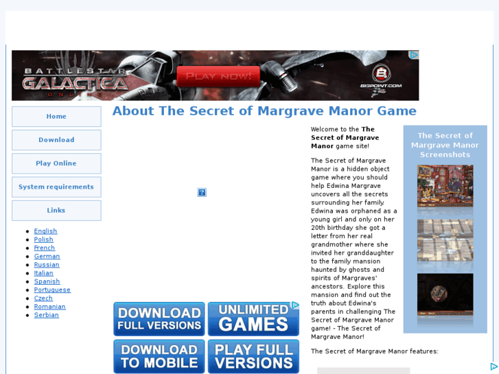 www.thesecretofmargravemanoronlinegame.com