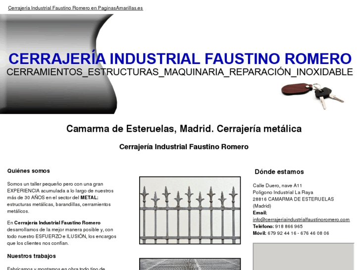 www.cerrajeriaindustrialfaustinoromero.com