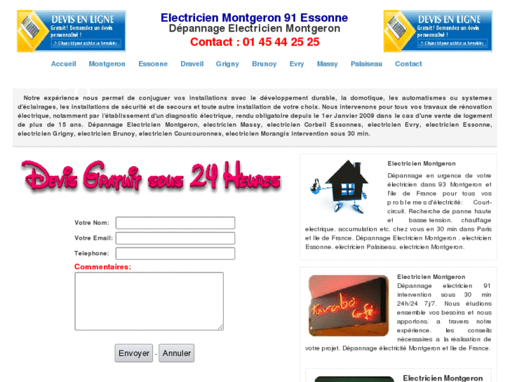 www.electricienmontgeron.net