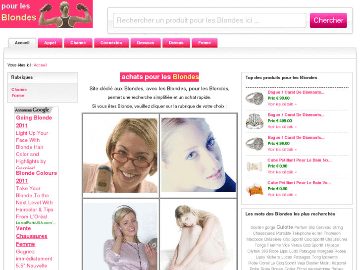 www.pourlesblondes.fr